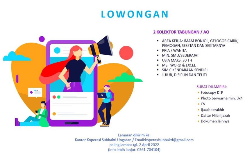 LOWONGAN ACCOUNT OFFICER